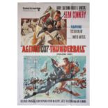 James Bond Thunderball (R-1970's) Italian One Panel film poster, starring Sean Connery, folded,