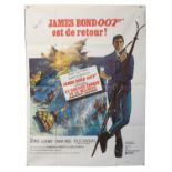 James Bond On Her Majesty's Secret Service (1969) French Grande film poster, signed by George