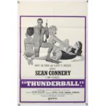 James Bond Thunderball (R-1970's) British Double Crown film poster, starring Sean Connery,