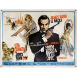 James Bond From Russia With Love (1963) British Quad film poster, Art by Renato Fratini,