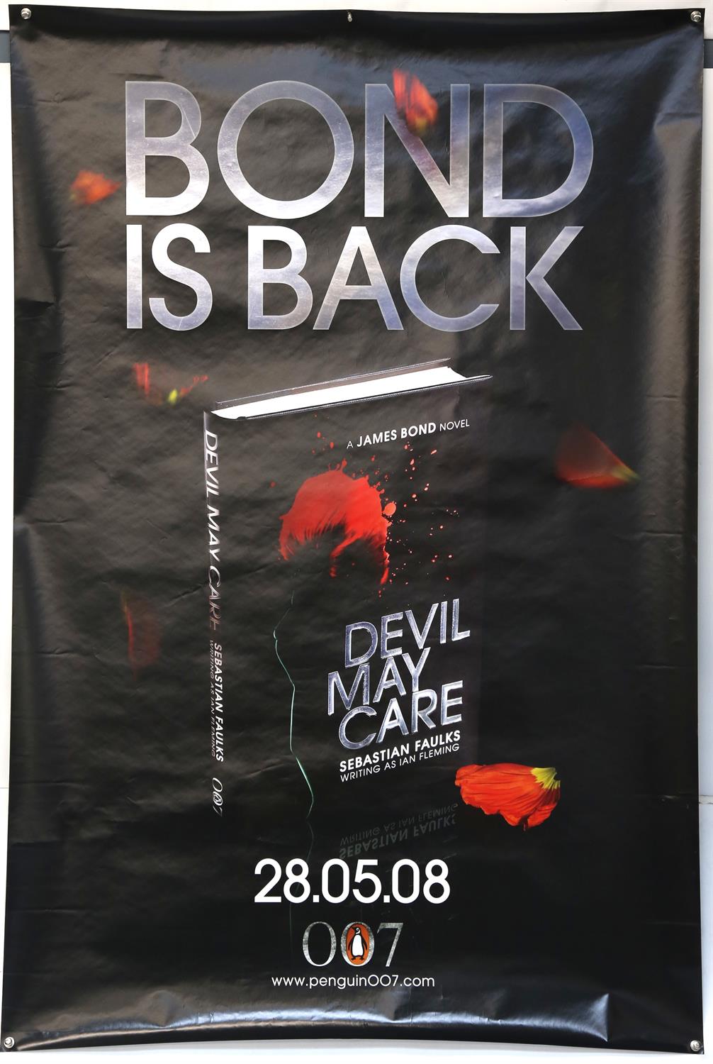 James Bond - Four Bus Stop 40 x 60 inch posters, two for the book launch of Devil May Care,