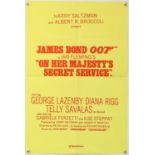 James Bond On Her Majesty's Secret Service (Re-Release) British Double Crown film poster,