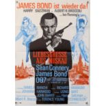 James Bond - Two German A1 film posters (R-1980's) From Russia With Love and The Man With the