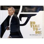 James Bond No Time To Die (2021) British Quad teaser film poster, 2021 version, rolled,