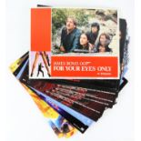 100+ James Bond US Lobby Cards including For Your Eyes Only (1981), The Living Daylights (1987),