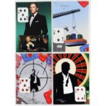 AMENDED DESCRIPTION - James Bond Casino Royale (2006) 4 Original Cartamundi playing cards,