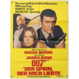 James Bond The Spy Who Loved Me (1977) German and Finnish film posters, 23 x 31 and 24 x 16 1/2