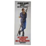 James Bond On Her Majesty's Secret Service (1969) French 2-panel (1st release) poster,