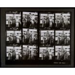 James Bond You Only Live Twice (1967) an acetate contact sheet of 12 negative shots of Sean Connery