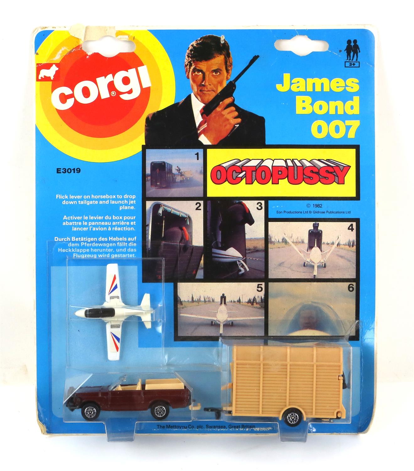 James Bond - Five Corgi models including Moonraker Drax Jet Ranger 930, Octopussy E3019, - Image 2 of 6