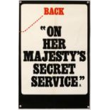 James Bond On Her Majesty's Secret Service (1969) UK Double Crown film poster, text version,