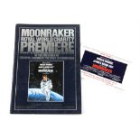 James Bond Moonraker (1979) Premiere programme and ticket for London Leicester Square (2).
