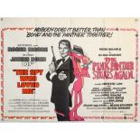 James Bond The Spy Who Loved Me / The Pink Panther Strikes Again (1977) British Quad double bill
