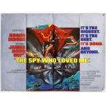 James Bond The Spy Who Loved Me (1977) British Quad film poster, artwork by Bob Peak,