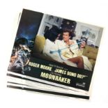 James Bond Moonraker (1979) Set of 8 US Lobby cards, starring Roger Moore, 11 x 14 inches (8).