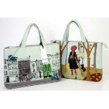 Radley signature large Grab bag with Autumn Scene, with purse and dust bag, and original label,