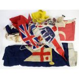 Naval interest Collection of flags and Pennants x 9