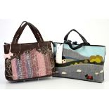 Radley limited edition Grab Bag cottage in landscape with sheep with dust bag, and Radley for