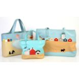 Radley Bags- A large Grab bag "At the seaside" with purse and dust bag, a multi Shopper with