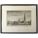 Engraving of Covent Garden Market by William and Fred Havell, published by J Robins, framed,