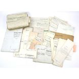Collection of 18th, 19th and 20th century legal documents comprising conveyances, indentures,