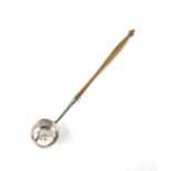 George I silver punch ladle with wooden handle my Meshach Godwin, London 1725