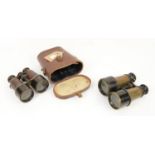 Pair of WWI French MG Binoculars by Picard Petote Lienard, stamped with the Broad Arrow Mark,