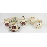 Collection of Emma Bridgwater china to include 5 jugs, teapot, 2 dessert bowls and 2 smaller bowls,