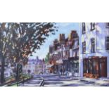 Charles Rowbotham (Contemporary British), Richmond Hill, limited edition hand enhanced print,