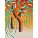 Michael Heindorff (German, b.1949). 'Tassos Trees IX'. Limited edition silkscreen print on heavy