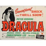 Dracula (1963) British Quad re-release film poster, directed by Terence Fisher & starring