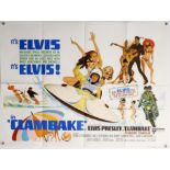 Elvis Presley Clambake (1967) British Quad film poster, folded, 30 x 40 inches. Provenance: From