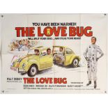 Walt Disney’s The Love Bug (1979) British Quad film poster, starring Herbie the VW, folded,