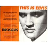 Elvis Presley This Is Elvis (1981) British Quad film poster, folded, 30 x 40 inches.