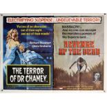 The Terror of Dr Chaney / Revenge of the Dead (1970’s) British Quad double bill film poster,