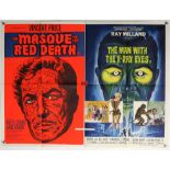 The Masque of the Red Death / The Man with the X-Ray Eyes (1960’s) British Quad double bill film