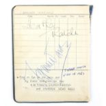 Tyrone Power (1914-1958) Signed autograph page from a diary and dated Jan 15th 1951, 4.5 x 6 inches.