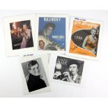 Music Autographs - Acker Bilk, Vera Lynn, Len Barry, Winifred Atwell and Frankie Avalon,