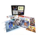 Back to the Future - a collection of replica tickets, photographs and papers including framed