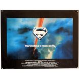 Superman (1978) British Quad film poster, advance, starring Christopher Reeve, artwork by Bob Peak,