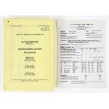 Little Britain (2005) Original Script and call sheet. Script including every sketch (even deleted