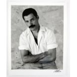 Queen - An original silver gelatin print - portrait of Freddie Mercury circa 1984,