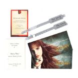 Harry Potter and the Chamber of Secrets - Dinner Menu to celebrate the premiere of the film at The