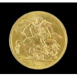 George V gold sovereign 1911