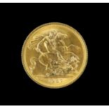 Elizabeth II gold sovereign 1967