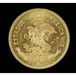 Mexico gold 20 pesos 1959, likely to be an official re-strike