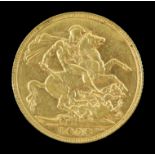 Edward VII gold sovereign 1908