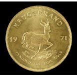 South Africa gold Krugerrand 1971