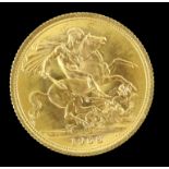 Elizabeth II gold sovereign 1968