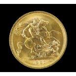 Elizabeth II gold sovereign 1967